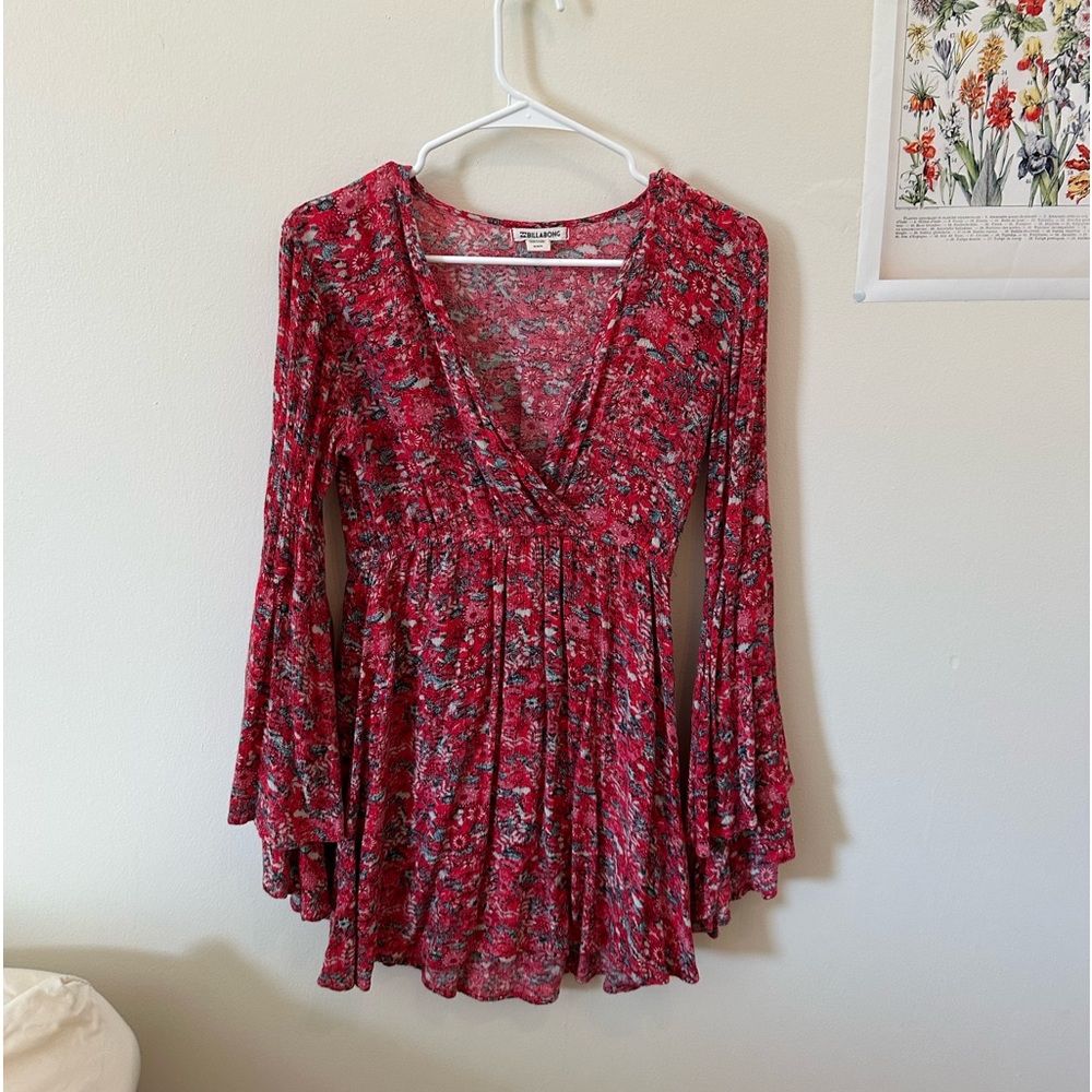 Red Floral Dress